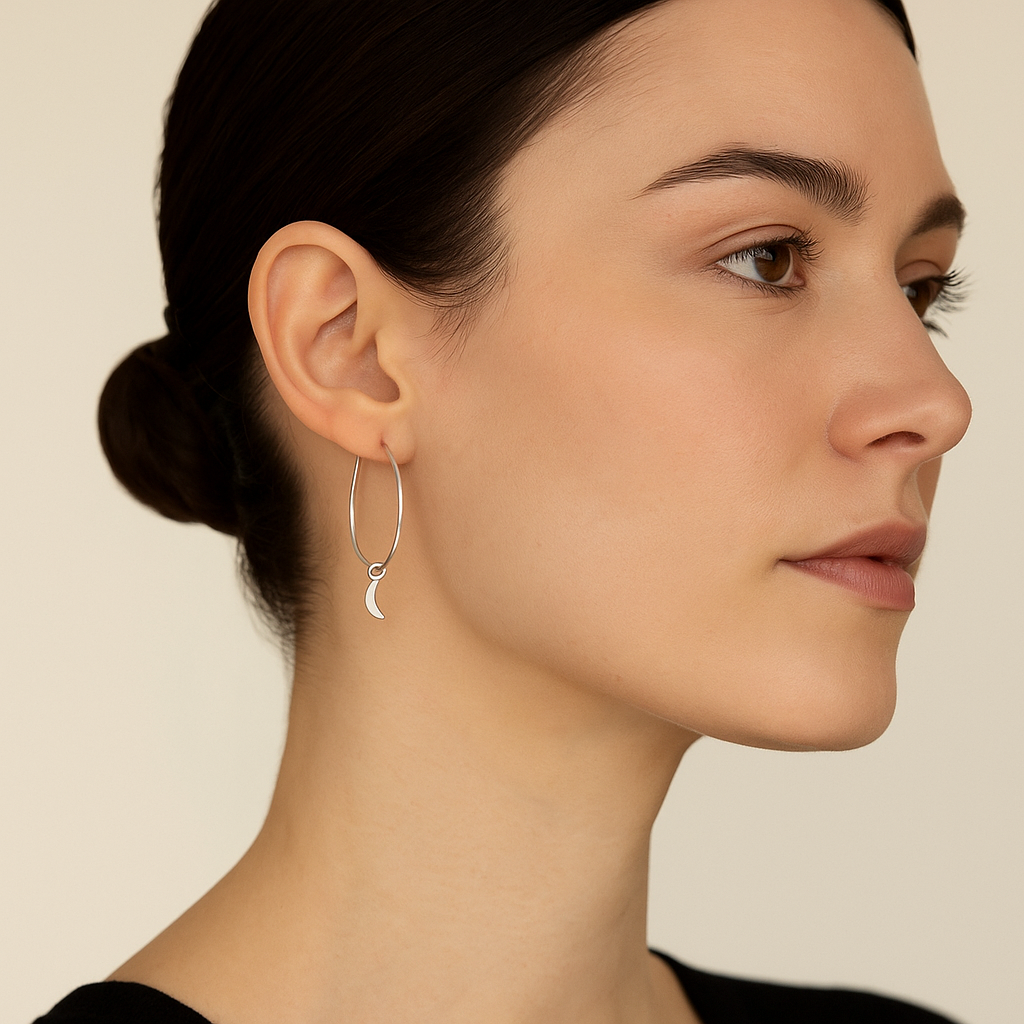 925 silver hoop earrings
