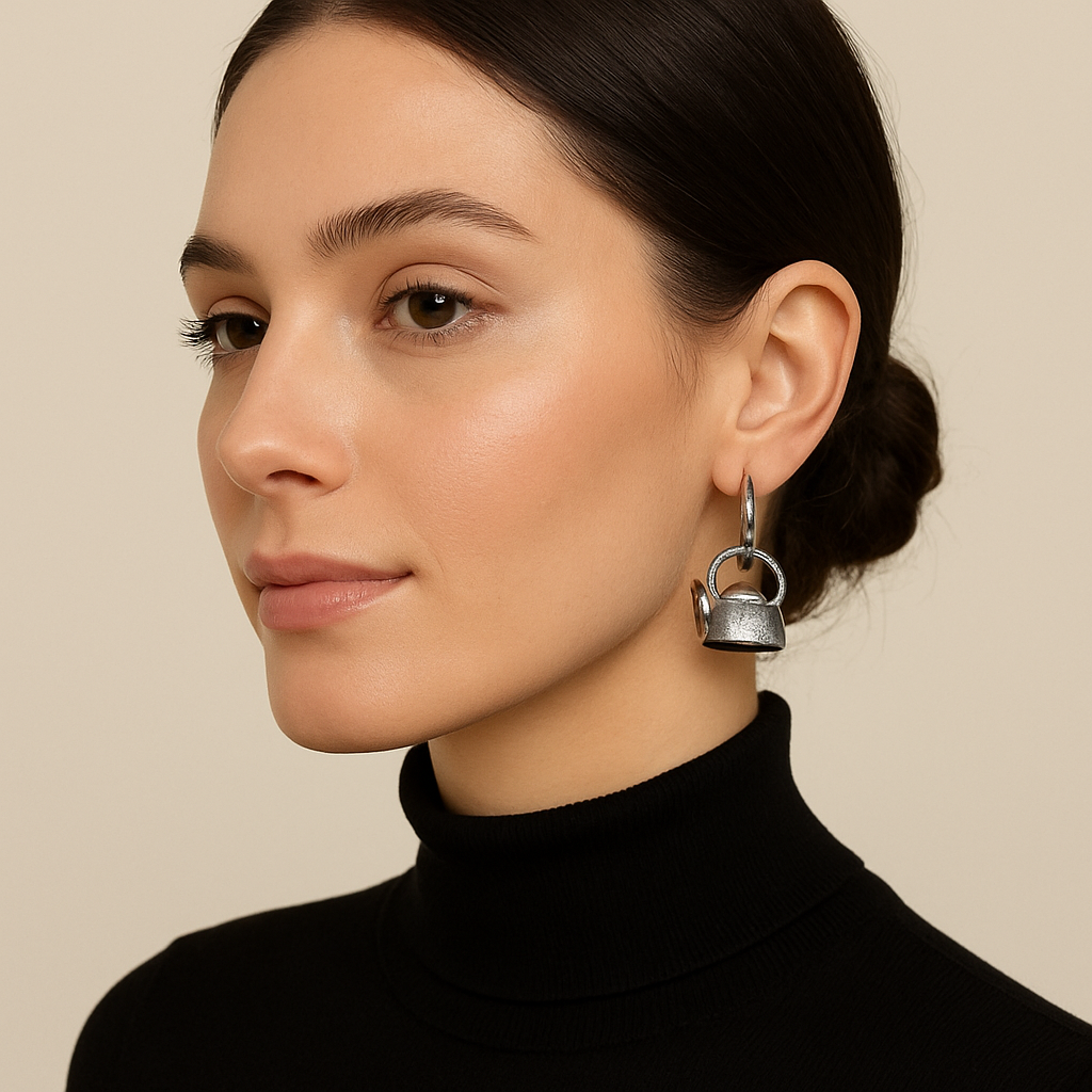 925 silver hoop earrings
