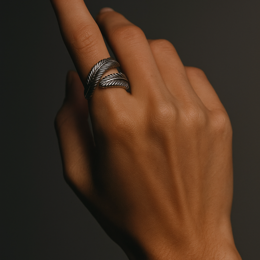925 Silver Palm Ring
