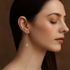 925 Silver Sui Dhaga - Phool Shell Earrings