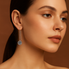 925 Silver Sui Dhaga - Round Earrings