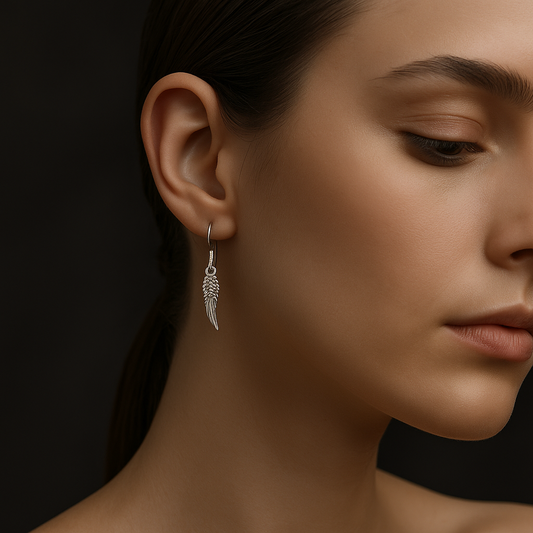 925 Silver Wings Earrings