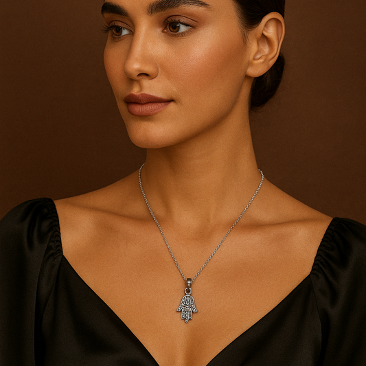 925 Silver  Humsa Small Pendent