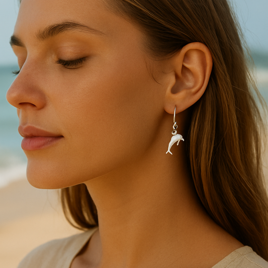 925 Silver Dolphin Earrings
