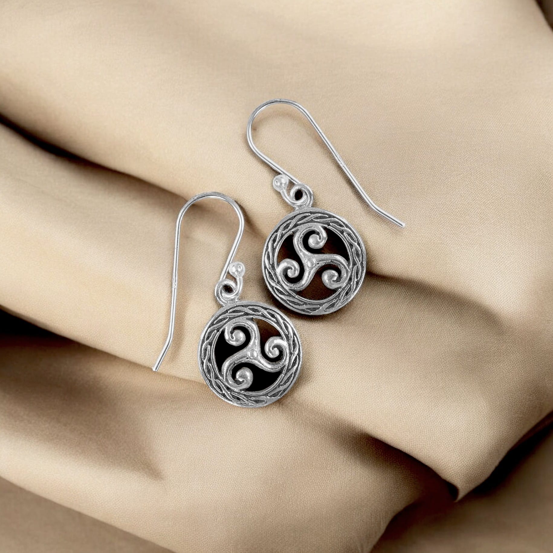 925 Silver Hoop Earrings image 1
