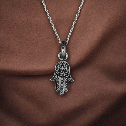 925 Silver  Humsa Small Pendent image 0