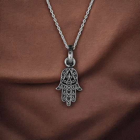 925 Silver  Humsa Small Pendent image 0