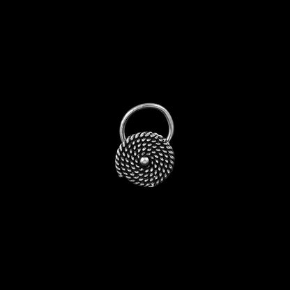 925 Silver Spiral-Shaped Nose Pin image 0