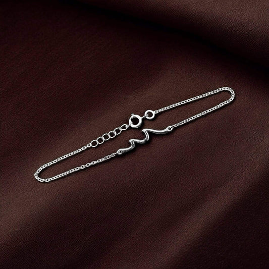925 Silver Bracelet in Wave Design - 2 image 2