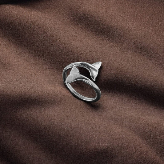 925 Silver Dolphin Ring image 0