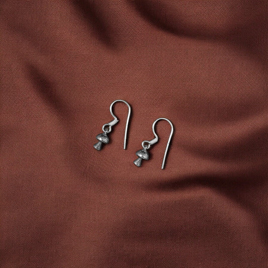 925 Silver Mushroom Earrings image 1