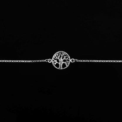 925 Silver Bracelet in Fortune Tree Design image 0