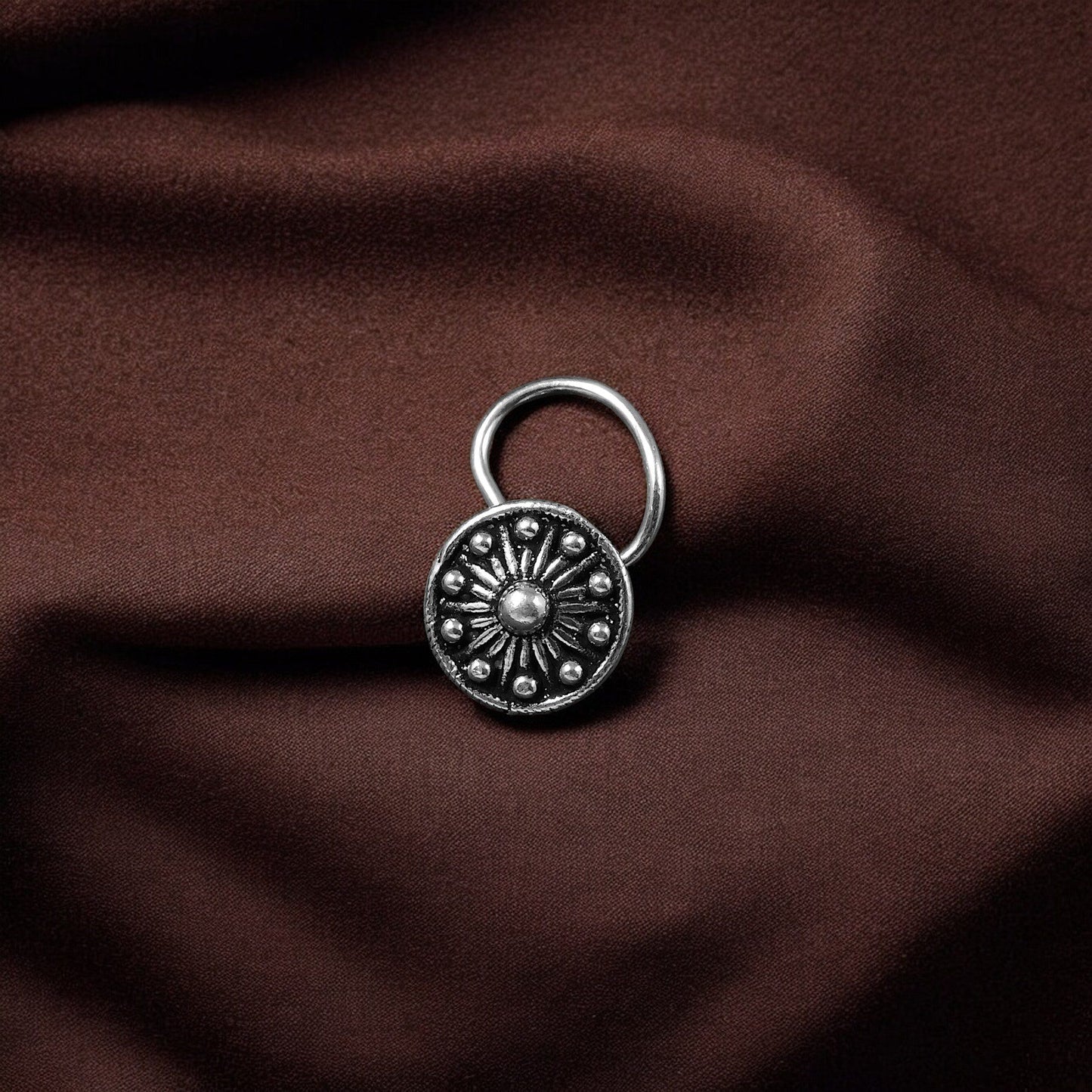 925 silver nose pin image 1