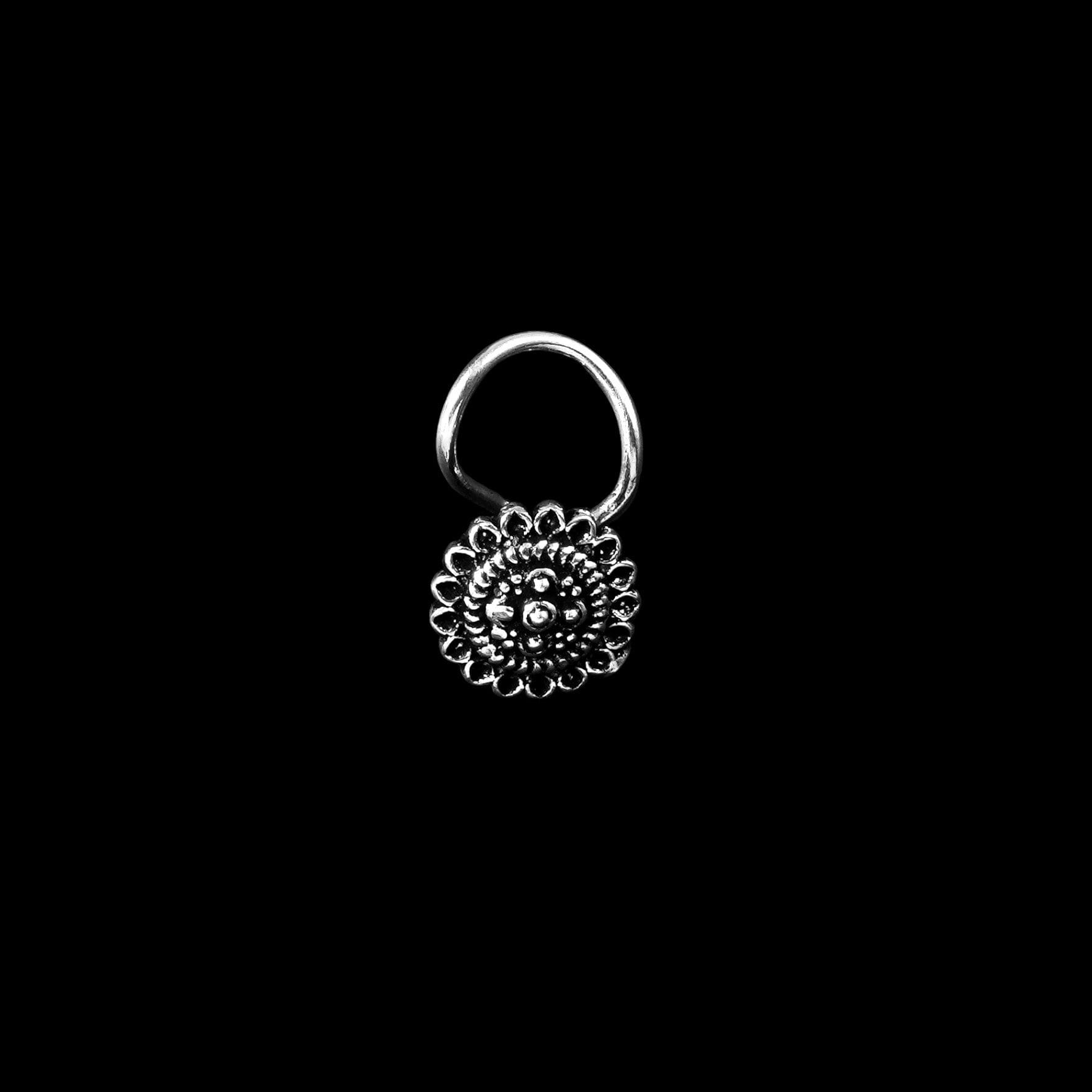 925 Silver Lotus Nose Pin image 0