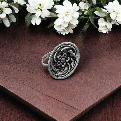 Eternal Flow Silver Ring (Circle Chittai) image 1