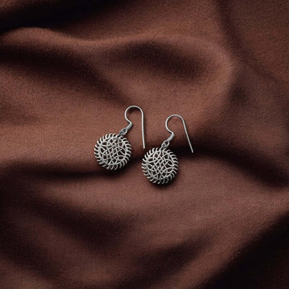 925 Silver Mandala Chakri Earrings image 0