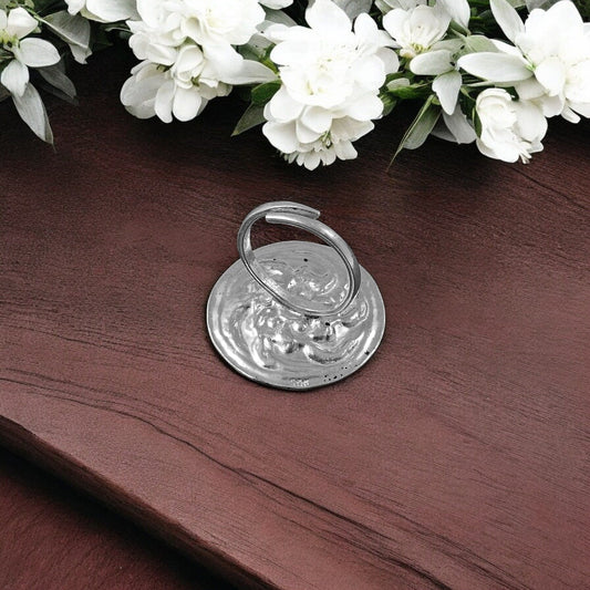 Eternal Flow Silver Ring (Circle Chittai) image 3
