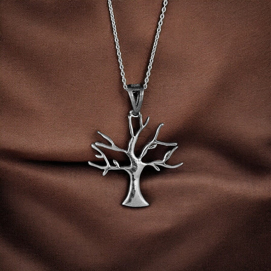 925 Silver Autum Tree Pendent image 0