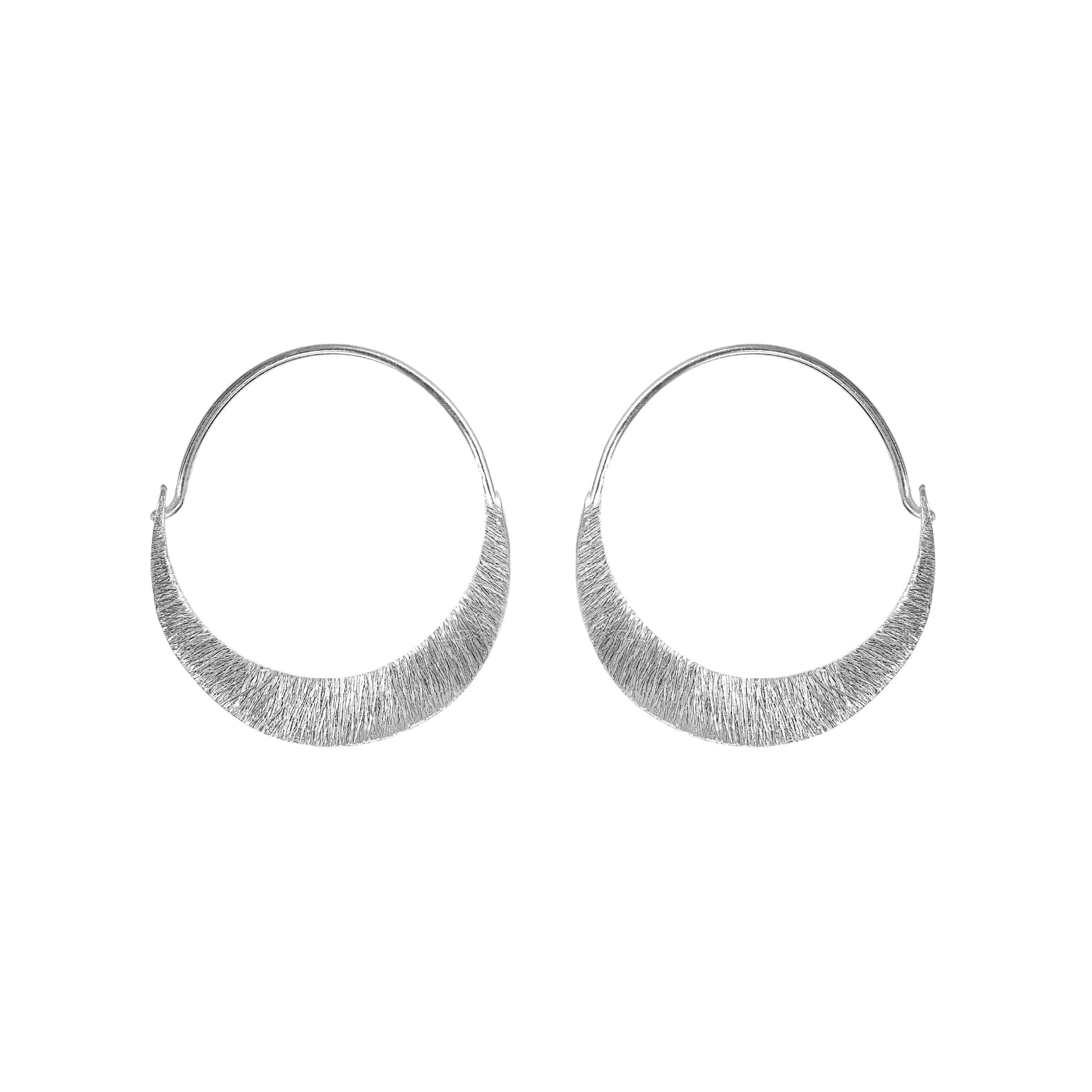 925 Silver Hoop Earrings image 0