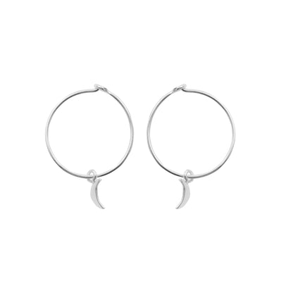 925 Silver Hoop Earrings image 0