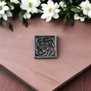Karmic Balance Silver Ring (Square Chittai)