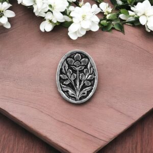 Serene Energy Silver Ring (Oval Chittai)